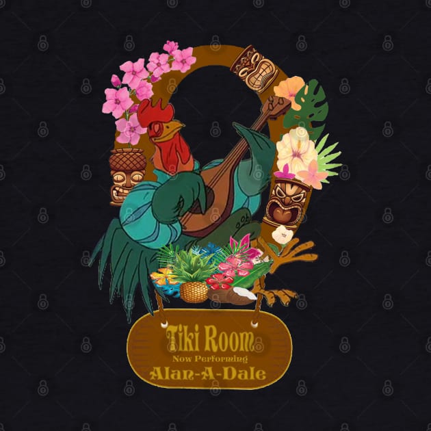 Tiki Room Rooster by magicmirror